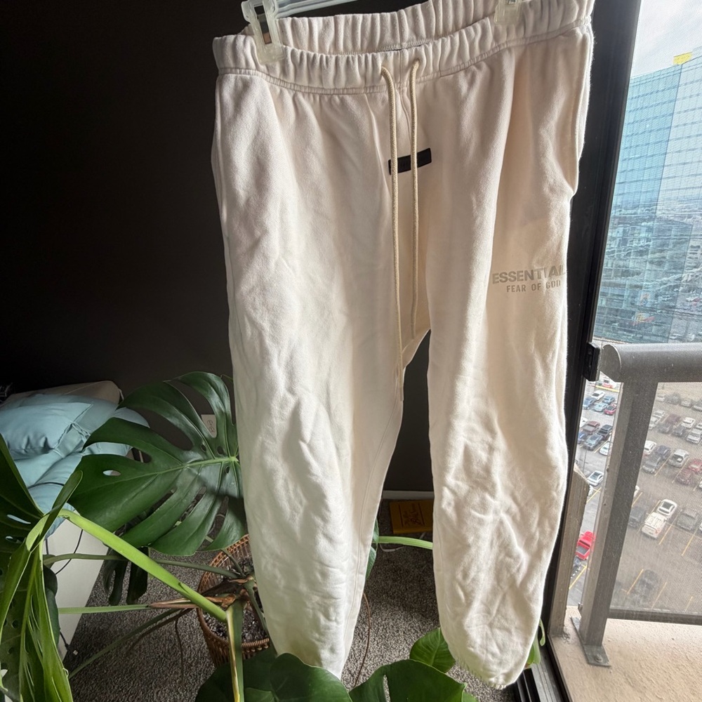 Fear of God L Men's Cream Sweatpants